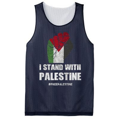 I Stand With Palestine For Their Freedom Mesh Reversible Basketball Jersey Tank