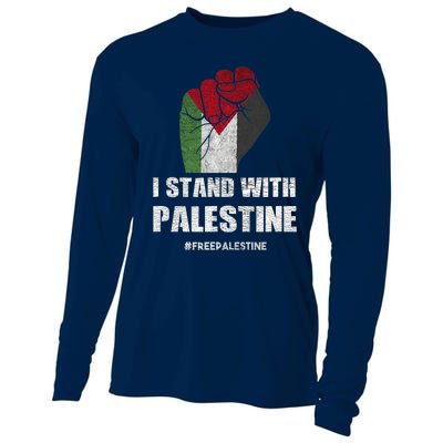 I Stand With Palestine For Their Freedom Cooling Performance Long Sleeve Crew