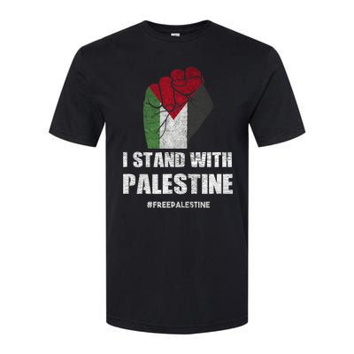 I Stand With Palestine For Their Freedom Softstyle CVC T-Shirt