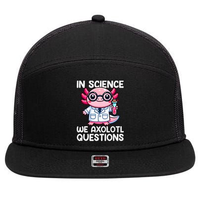 In Science We Axolotl Questions, Axolotl 7 Panel Mesh Trucker Snapback Hat