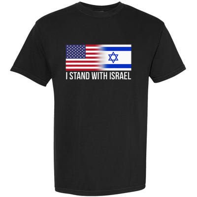 I Stand With Israel Usa Israeli Flag Jewish Garment-Dyed Heavyweight T-Shirt