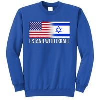 I Stand With Israel Usa Israeli Flag Jewish Sweatshirt