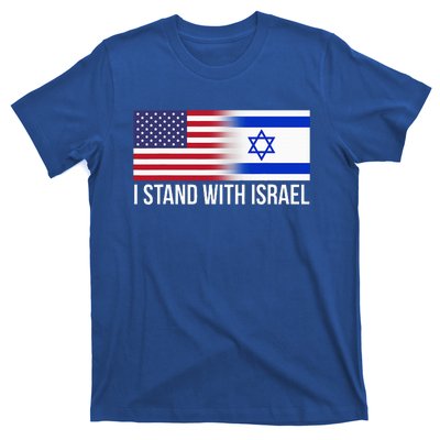 I Stand With Israel Usa Israeli Flag Jewish T-Shirt