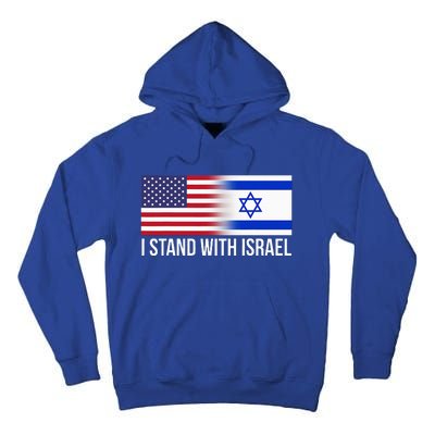 I Stand With Israel Usa Israeli Flag Jewish Tall Hoodie