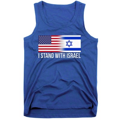 I Stand With Israel Usa Israeli Flag Jewish Tank Top