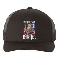 I Stand With Israel Vintage Eagle Us Flag Yupoong Adult 5-Panel Trucker Hat