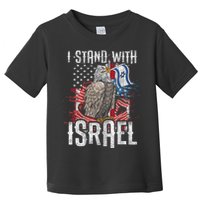I Stand With Israel Vintage Eagle Us Flag Toddler T-Shirt