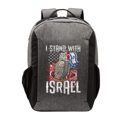 I Stand With Israel Vintage Eagle Us Flag Vector Backpack