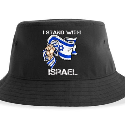 I Stand With Israel Support Israel Love Israeli Brotherhood Sustainable Bucket Hat