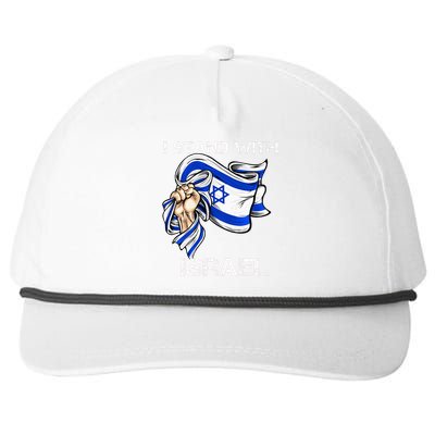 I Stand With Israel Support Israel Love Israeli Brotherhood Snapback Five-Panel Rope Hat