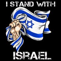 I Stand With Israel Support Israel Love Israeli Brotherhood Women's V-Neck T-Shirt