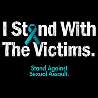 I Stand With The Victims Sexual Assault Awareness Gift Doggie Tank
