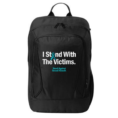 I Stand With The Victims Sexual Assault Awareness Gift City Backpack