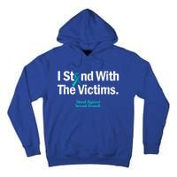 I Stand With The Victims Sexual Assault Awareness Gift Tall Hoodie