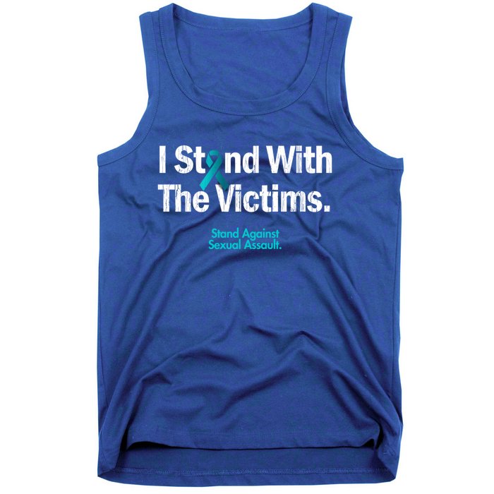 I Stand With The Victims Sexual Assault Awareness Gift Tank Top