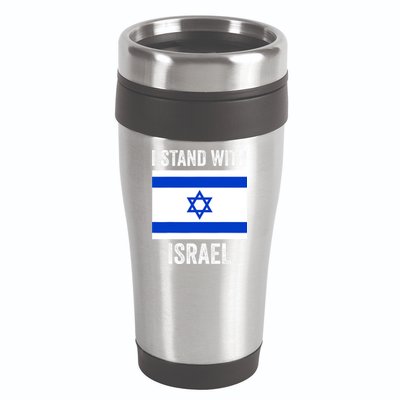 I Stand With Israel Free Israel 16oz Travel Tumbler