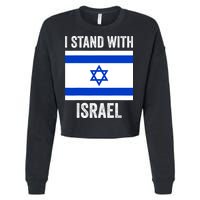 I Stand With Israel Free Israel Cropped Pullover Crew