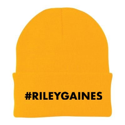 I Stand With Riley Gaines Hashtag Knit Cap Winter Beanie