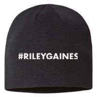 I Stand With Riley Gaines Hashtag Sustainable Beanie