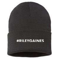 I Stand With Riley Gaines Hashtag Sustainable Knit Beanie