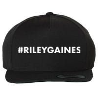 I Stand With Riley Gaines Hashtag Wool Snapback Cap