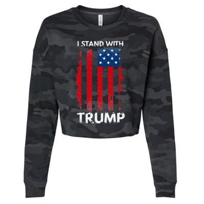 I Stand With Trump Pro Trump Cropped Pullover Crew