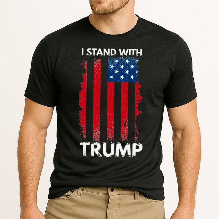 I Stand With Trump Pro Trump Cooling Performance Crew T-Shirt