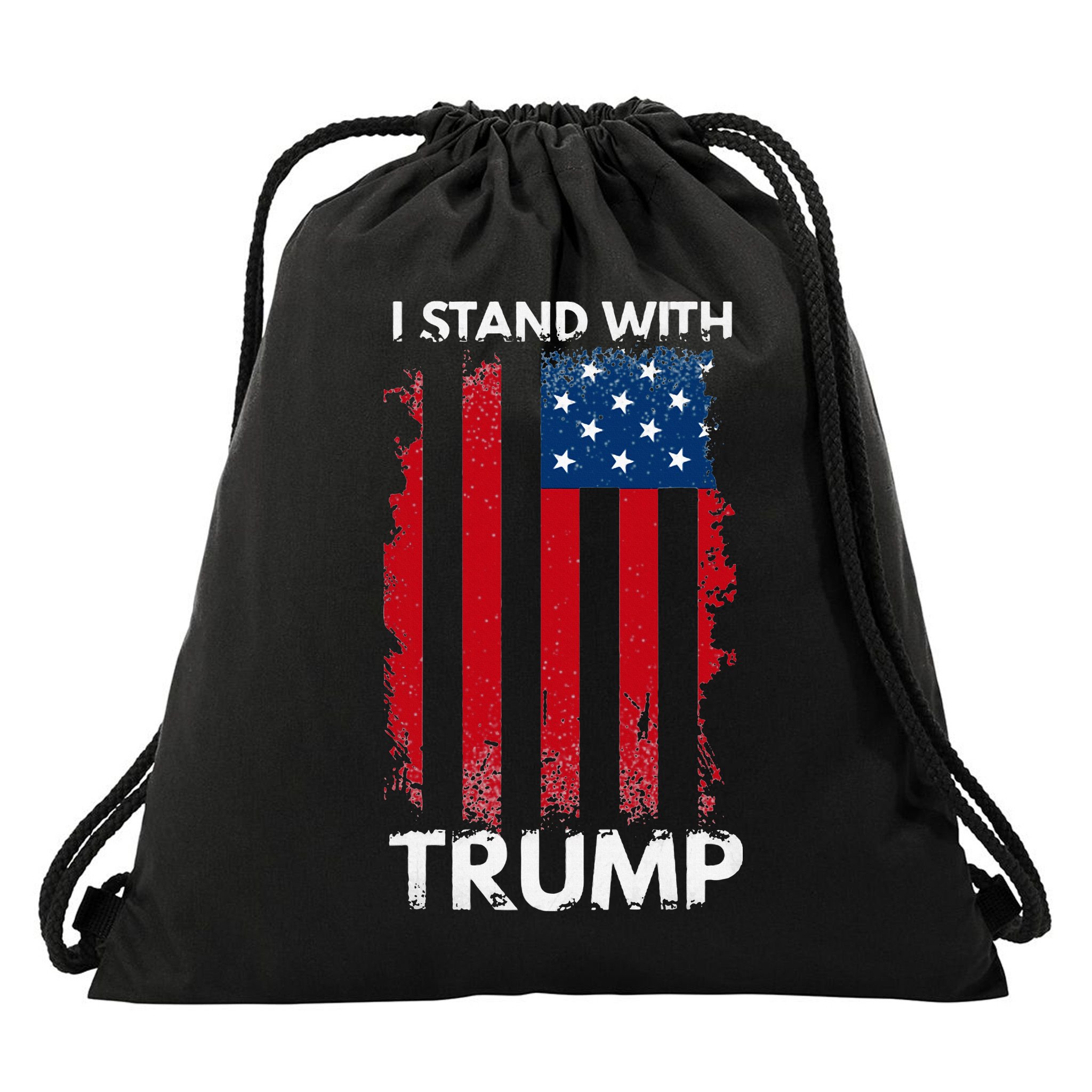 I Stand With Trump Pro Trump Drawstring Bag
