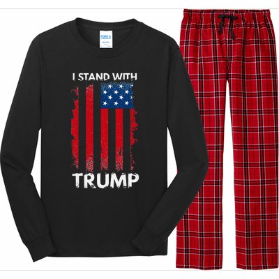 I Stand With Trump Pro Trump Long Sleeve Pajama Set