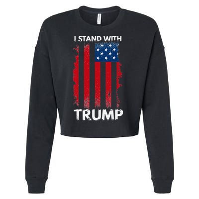 I Stand With Trump Pro Trump Cropped Pullover Crew