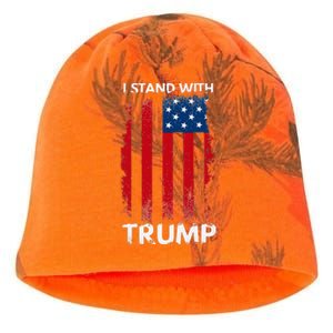 I Stand With Trump Pro Trump Kati - Camo Knit Beanie