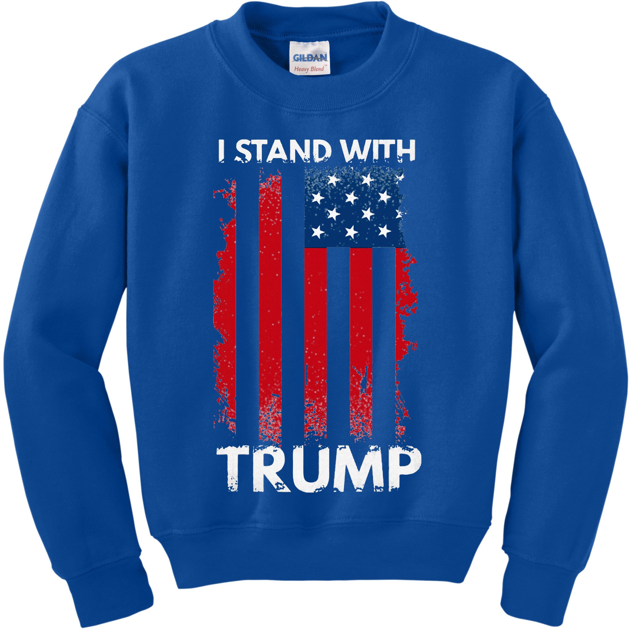 I Stand With Trump Pro Trump Kids Sweatshirt