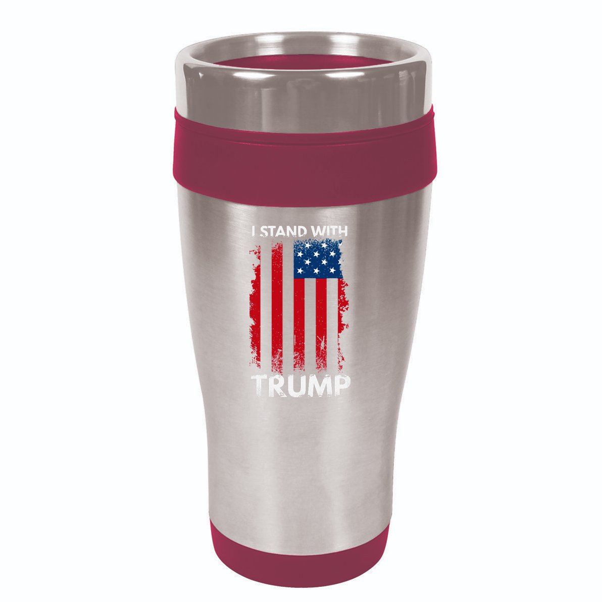 I Stand With Trump Pro Trump 16oz Travel Tumbler