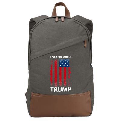I Stand With Trump Pro Trump Cotton Canvas Backpack