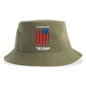 I Stand With Trump Pro Trump Sustainable Bucket Hat