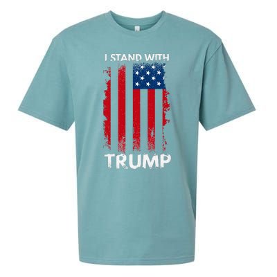 I Stand With Trump Pro Trump Sueded Cloud Jersey T-Shirt