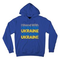 I Stand With Ukraine Ukrainian Flag Ukrainians Meaningful Gift Hoodie