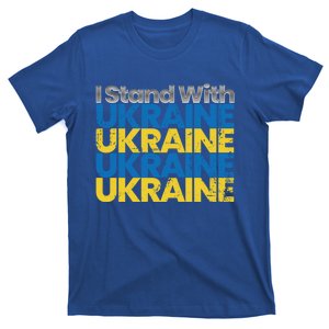 I Stand With Ukraine Ukrainian Flag Ukrainians Meaningful Gift T-Shirt