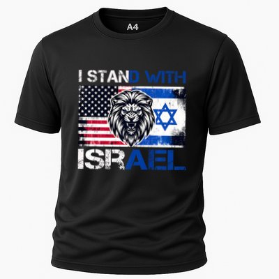 I Stand With Israel Us Support Lion Love Israeli Brotherhood Performance Shirt