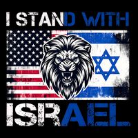 I Stand With Israel Us Support Lion Love Israeli Brotherhood Tall T-Shirt