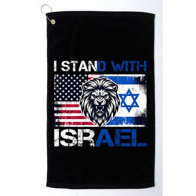 I Stand With Israel Us Support Lion Love Israeli Brotherhood Golf Towel
