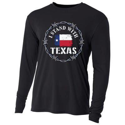 I Stand With Texas Come And Take It Cooling Performance Long Sleeve Crew