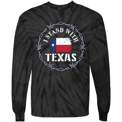 I Stand With Texas Come And Take It Tie-Dye Long Sleeve Shirt