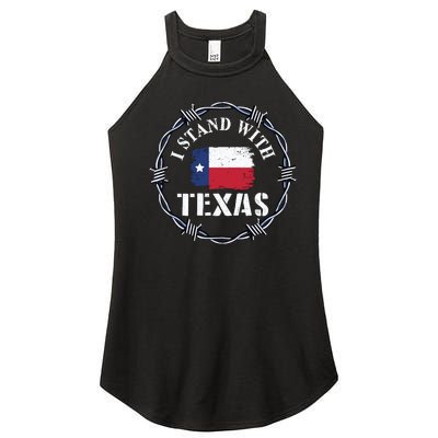 I Stand With Texas Come And Take It Women’s Perfect Tri Rocker Tank