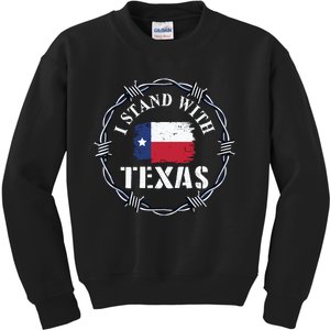 I Stand With Texas Come And Take It Kids Sweatshirt