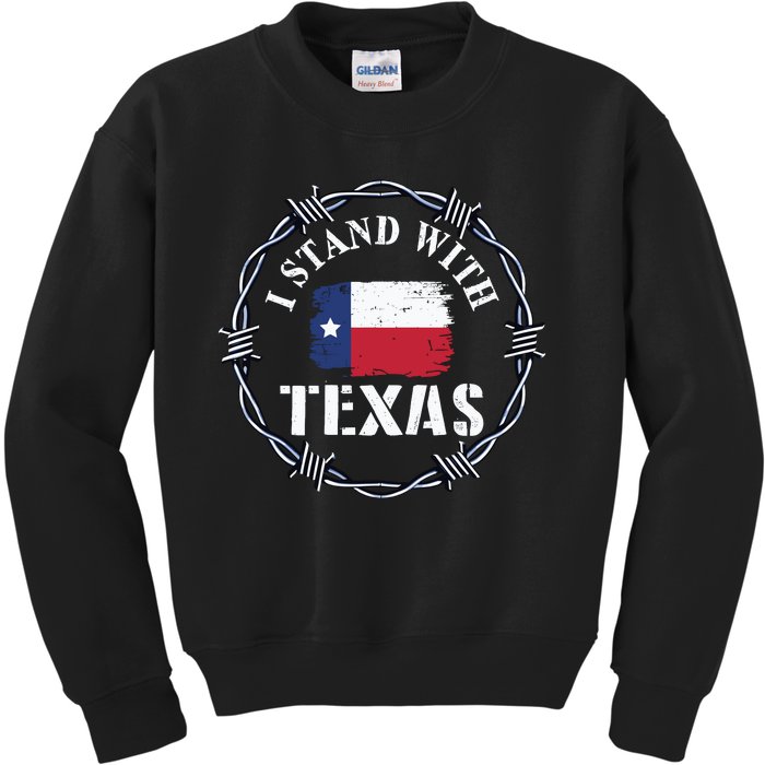 I Stand With Texas Come And Take It Kids Sweatshirt