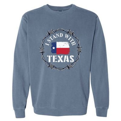 I Stand With Texas Come And Take It Garment-Dyed Sweatshirt