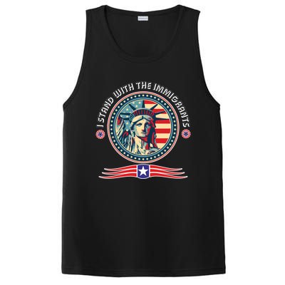 I Stand With The Immigrants Political Party Anti Trump Gift PosiCharge Competitor Tank