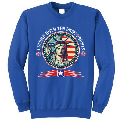 I Stand With The Immigrants Political Party Anti Trump Gift Sweatshirt