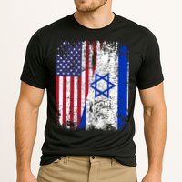 I Stand With Israel Usa American Flag W/ Israel Flag Cooling Performance Crew T-Shirt